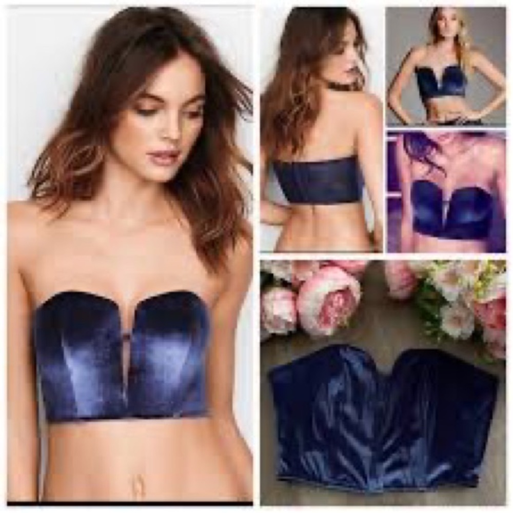 WOT Victoria's Secret Dream Angels Purple
Velvet & Lace strapless crop